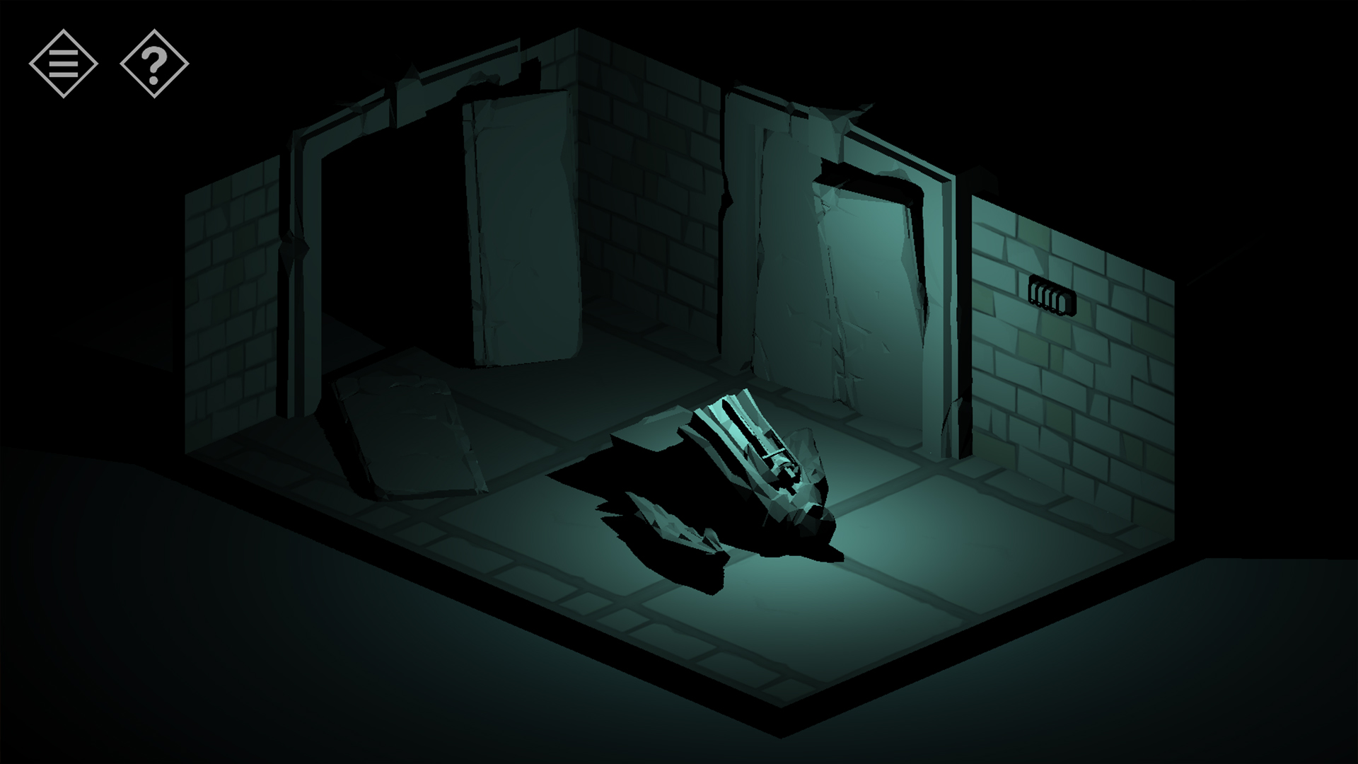 Тёмный бункер в финале Tiny Room Stories