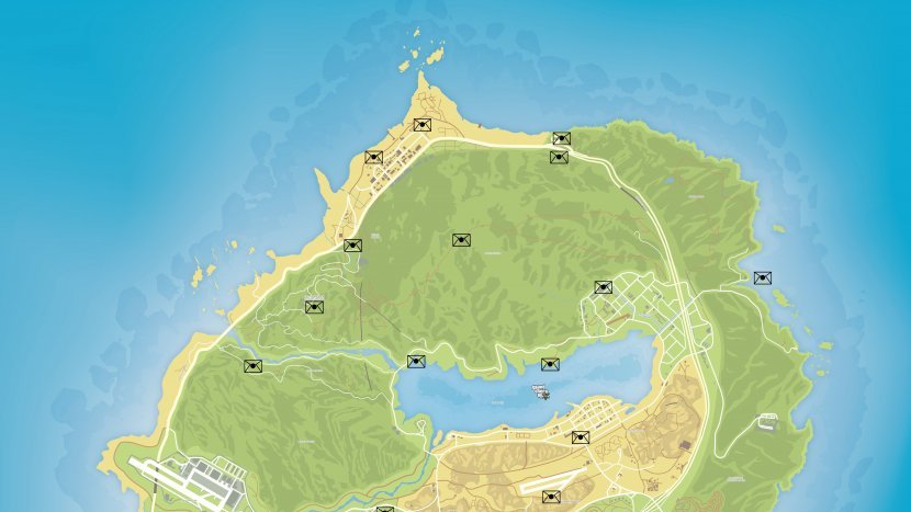 GTA V - Карта обрывков писем