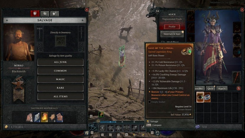 Гайд по уровням редкости снаряжения в Diablo 4