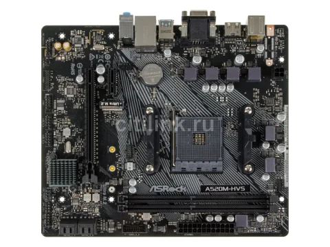 ASRock A520 M-HVS AM4 DDR4 Micro ATX — фото Ситилинка
