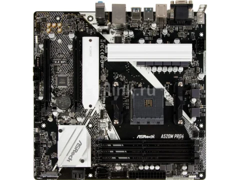 ASRock A520M Pro4 AM4 DDR4 Micro ATX — фото Ситилинка