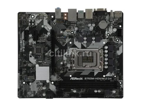 ASRock B760M HDV/M.2 D4 LGA1700 DDR4 Micro ATX — фото Ситилинка
