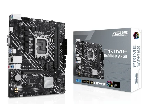 Asus H610 PRIME H610M-K ARGB LGA1700 DDR5 Micro ATX