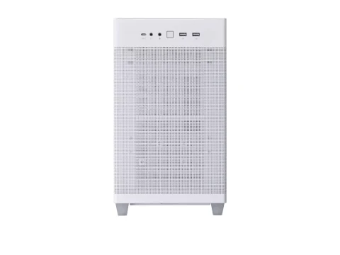 Asus Prime AP201 Micro ATX Mini Tower White Tempered Glass Side Panel