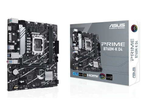 ASUS PRIME B760M-K D4 LGA1700 DDR4 Micro-ATX