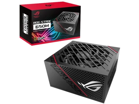 ASUS ROG Strix 650 Full Modular 80 Plus Gold 650W ATX Power Supply with 0dB Axial Tech Fan and 10 Year Warranty