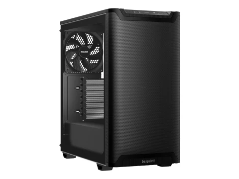 be quiet! Pure Base 501 Airflow ATX Mid Tower Black Tempered Glass Side Panel