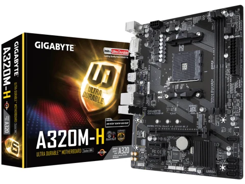 Gigabyte AMD A320 GA-A320M-H AM4 DDR4 Micro ATX