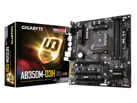 Gigabyte B350 GA-AB350M-D3H AM4 DDR4 Micro ATX