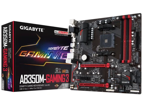 Gigabyte B350 GA-AB350M-Gaming 3 AM4 DDR4 Micro ATX