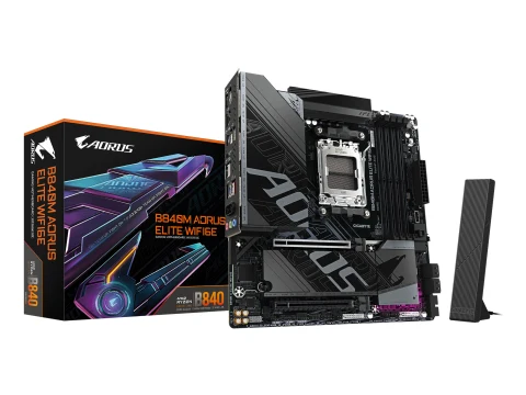 Gigabyte B840M AORUS ELITE WIFI6E AM5 DDR5 Micro ATX