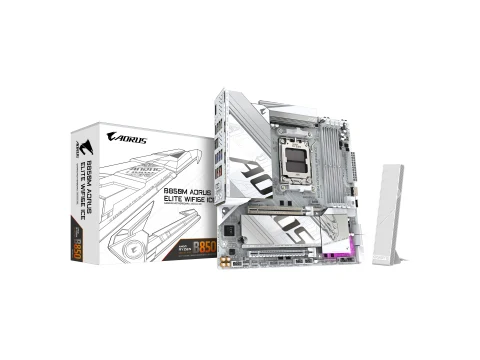Gigabyte B850M AORUS ELITE WIFI6E ICE AM5 DDR5 Micro ATX