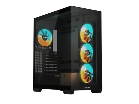 Gigabyte C500 ATX Mid Tower Black PANORAMIC STEALTH Tempered Glass Side Panel