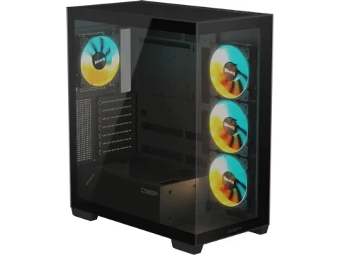 Gigabyte C500 ATX Mid Tower Black PANORAMIC STEALTH Tempered Glass Side Panel — фото Ситилинка