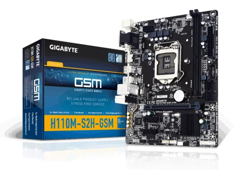 Gigabyte H110M GA-H110M-S2H GSM DDR4 Micro ATX