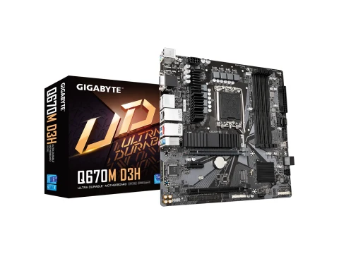 Gigabyte Q670M D3H DDR5 Micro ATX