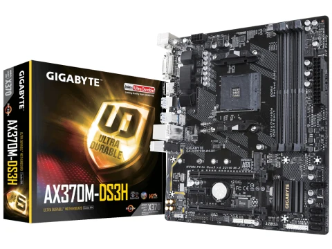 Gigabyte X370 GA-AX370M-DS3H AM4 DDR4 Micro ATX