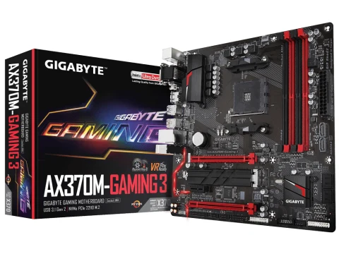 Gigabyte X370 GA-AX370M-Gaming 3 AM4 DDR4 Micro ATX