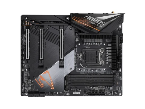 GIGABYTE Z490 AORUS ULTRA LGA 1200 Intel Z490 ATX Motherboard with Triple M.2, SATA 6Gb/s, USB 3.2 Gen 2, WIFI 6, 2.5 GbE LAN