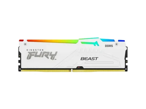 Kingston FURY Beast RGB 16GB (1x16GB) DDR5 5200 CL40 White — фото Ситилинка