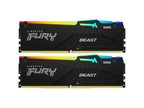 Kingston FURY Beast RGB Black DDR5-5200 CL40 64GB (2x32GB) — фото Ситилинка