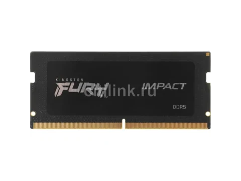 Kingston FURY Impact Black DDR5 SODIMM-6000 CL38 16GB (1x16GB) — фото Ситилинка