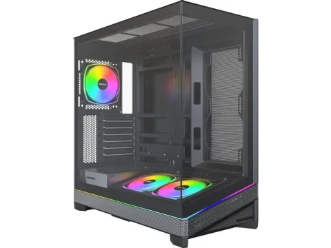 Montech Sky 3 ATX Mid Tower with Tempered Glass Side Panel - Black — фото Ситилинка