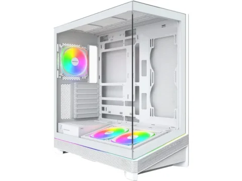Montech Sky 3 ATX Mid Tower with Tempered Glass Side Panel - White — фото Ситилинка