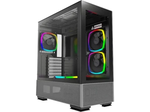 Montech SKY TWO ATX Mid Tower Black with Tempered Glass Side Panel — фото Ситилинка