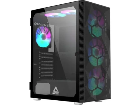 Montech X3 Mesh ATX Mid Tower Black with Mesh, Tempered Glass Side Panel — фото Ситилинка