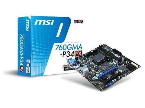 MSI AMD 760G 760GMA-P34(FX) AM3+ DDR3 Micro ATX