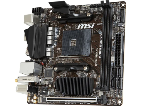MSI B350I PRO AC AM4 DDR4 Mini ITX