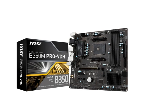 MSI B350M PRO-VDH AM4 DDR4 Micro ATX