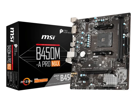 MSI B450 M-A PRO MAX AM4 DDR4 Micro ATX