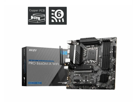 MSI B660 PRO B660M-A WIFI DDR5 Micro ATX