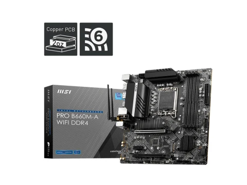 MSI B660 PRO B660M-A WIFI LGA1700 DDR4 Micro ATX
