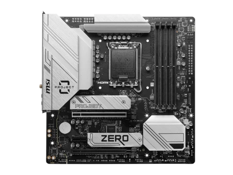 MSI B760M PROJECT ZERO LGA1700 DDR5 Micro ATX