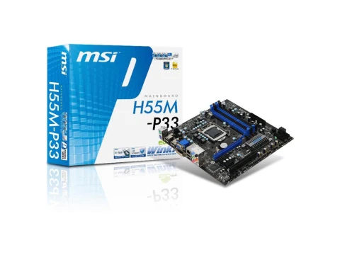 MSI H55 M-P33 LGA1156 DDR3 Micro ATX