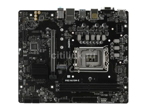 MSI H610 PRO H610M-E LGA1700 DDR5 Micro ATX — фото Ситилинка