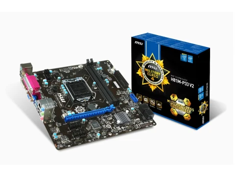 MSI H81 H81M-P33 V2 LGA1150 DDR3 Micro ATX