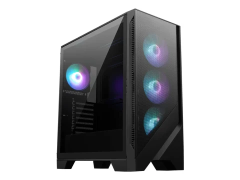 MSI MAG FORGE 321R AIRFLOW ATX Mid Tower Black Tempered Glass Side Panel