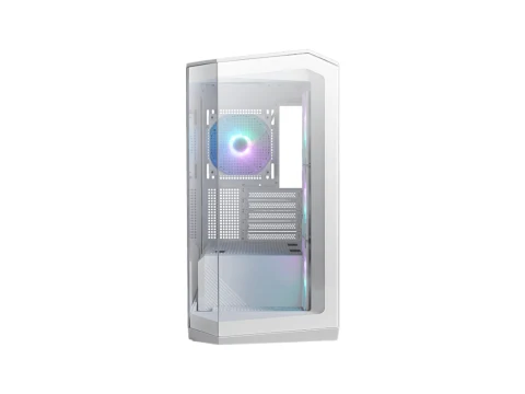 MSI MAG PANO M100R PZ Micro ATX Mid Tower White with Tempered Glass Side Panel