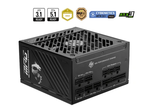 MSI MPG A1250GS PCIE5 Black ATX 1250W Fully Modular 80+ Gold Certified