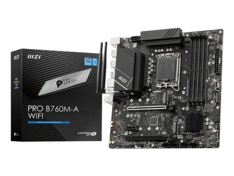 MSI PRO B760M-A WIFI LGA1700 DDR5 Micro-ATX