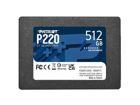 Patriot P220 512GB SSD 2.5" SATA — фото Ситилинка