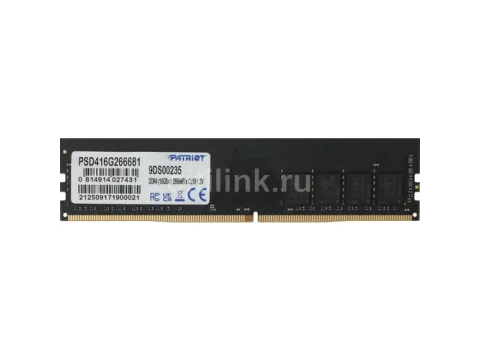 Patriot Signature Line Black DDR4-2666 CL19 16GB (1x16GB) — фото Ситилинка