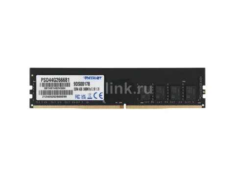 Patriot Signature Line Green DDR4-2666 CL19 4GB (1x4GB) — фото Ситилинка