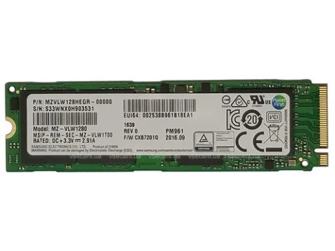 Samsung PM961 128GB M.2-2280 SSD PCIe 3.0 NVMe