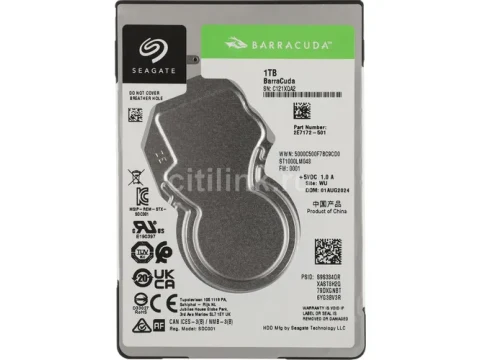 Seagate BarraCuda 1TB 2.5" HDD 5400RPM SATA 6.0 Gb/s — фото Ситилинка