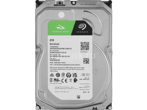 Seagate BarraCuda 6TB HDD 3.5" SATA — фото Ситилинка